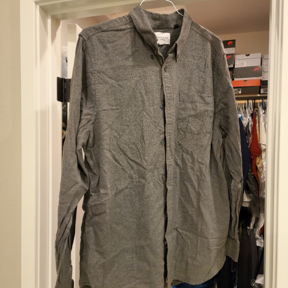 Five Four Large Gray button up